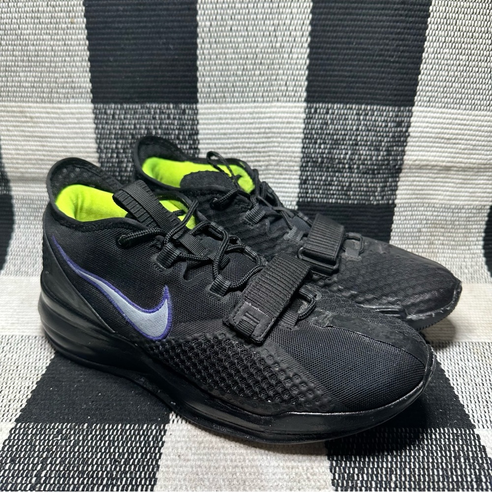 Nike Air Force Max Low Black White custom rare sz 10.5 USED CHEAP!!!